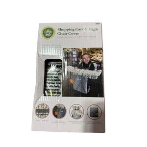 Little Me Shopping Cart & High Chair Cover New Dinosaur Design